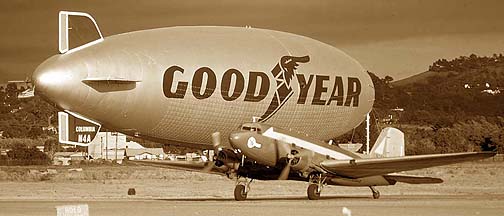 DC-3, N25CE Puff, Santa Barbara Airport, October 1985